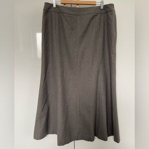 Jones New York 96% virgin wool gray A-Line Skirt size 16